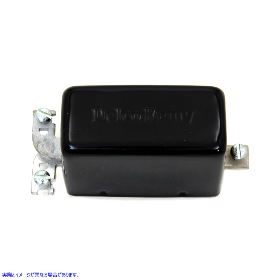 32-1200 ブラック レプリカ デルコ レミー 3 ブラシ ジェネレーター リレー 取寄せ Vツイン Black Replica Delco Remy 3-Brush G