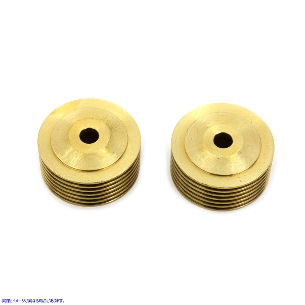 32-1231 真鍮スパークプラグクールフィンセット 取寄せ Vツイン Brass Spark Plug Cool Fin Set (検索用／