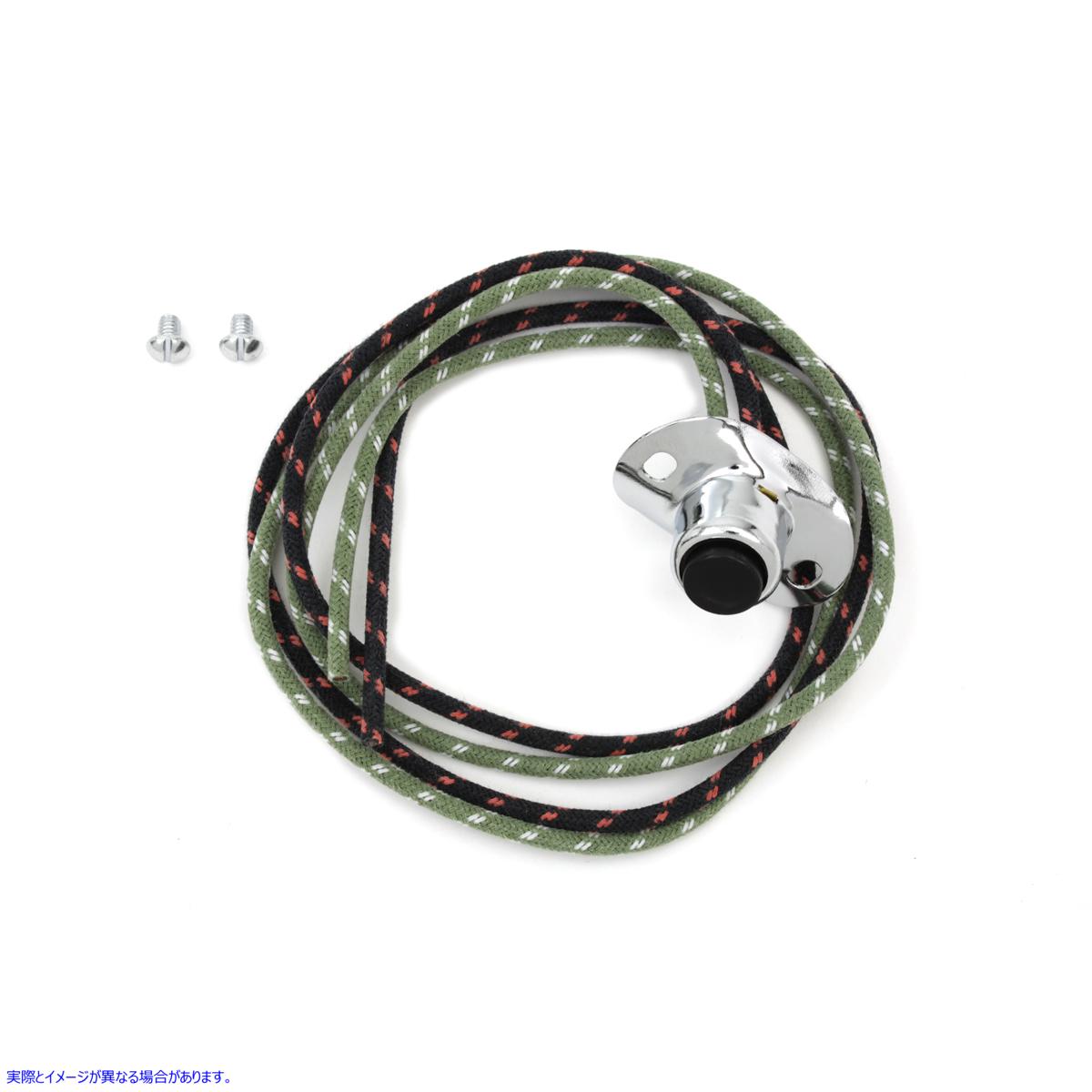 32-1261 Handlebar Horn Switch Button with Two Wires 取寄せ Vツイン (検索用／71800-26A Volt Tech