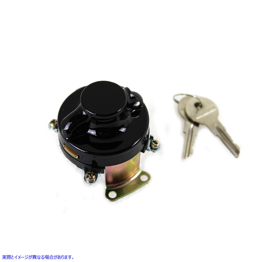 32-1304 5端子付き黒色イグニッションスイッチ 取寄せ Vツイン Black Ignition Switch with 5 Terminals (検索用／
