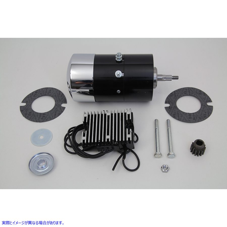 32-1306 ブラック 12 ボルト XL オルタネーター キット 取寄せ Vツイン Black 12 Volt XL Alternator Kit (検索用／