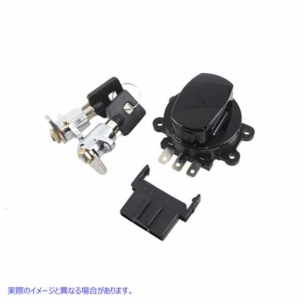 32-1447 サイドヒンジイグニッションスイッチとサドルバッグロックキット ブラック Side Hinge Ignition Switch and Saddlebag L