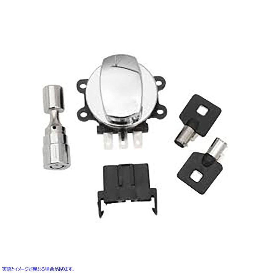 32-1481 サイドヒンジイグニッションスイッチクロームフォークロック付き Side Hinge Ignition Switch Chrome with Fork Lock 取