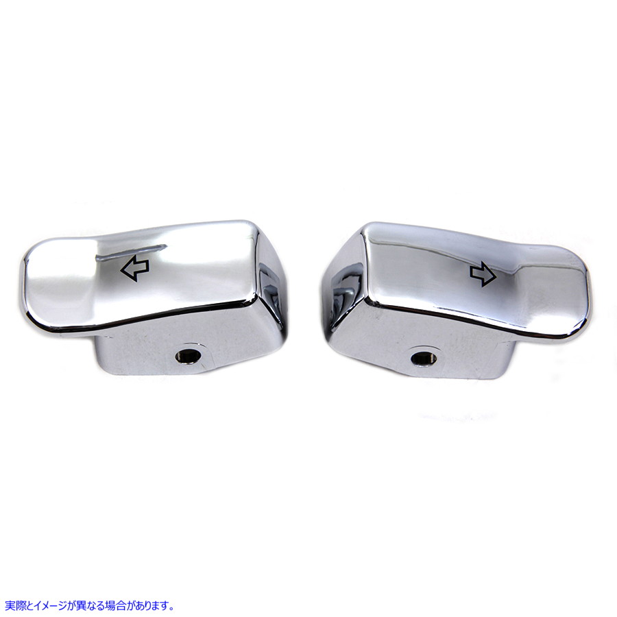 32-1666 クローム ウインカー エクステンション キャップ Chrome Turn Signal Extension Cap 取寄せ Vツイン (検索用／71500178