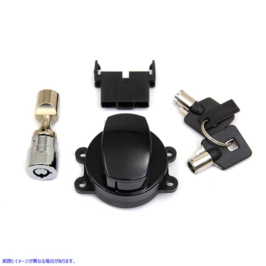 32-1690 ヒンジ点火スイッチ グロスブラック Hinge Ignition Switch Gloss Black 取寄せ Vツイン (検索用／