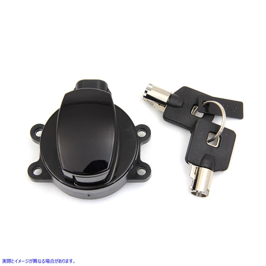 32-1697 イグニッションキースイッチ グロスブラック Ignition Key Switch Gloss Black 取寄せ Vツイン (検索用／71419-11