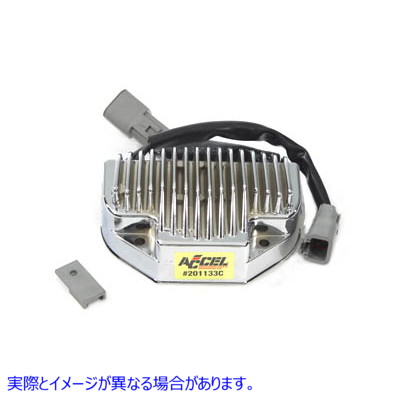 32-5632 Accel Voltage Regulator Chrome 取寄せ Vツイン (検索用／74631-06 Accel 201133C