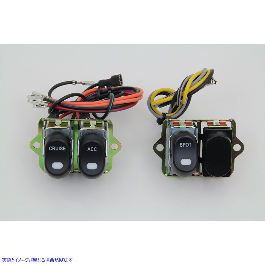 32-7018 ロッカースタイル LED フェアリング スイッチ キット ブラック Rocker Style LED Fairing Switch Kit Black 取寄せ Vツ