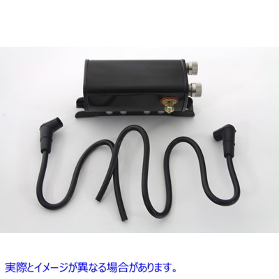 32-7523 ブラック 12 ボルト点火コイル 取寄せ Vツイン Black 12 Volt Ignition Coil (検索用／