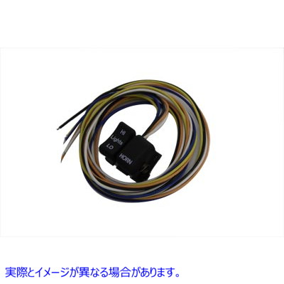 32-8003 ブラックのハンドルバーディマーとホーンスイッチ Handlebar Dimmer and Horn Switch 取寄せ Vツイン (検索用／71597-92