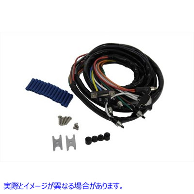 32-8071 ハンドルバー配線とブラックスイッチアセンブリ 取寄せ Vツイン Handlebar Wiring and Black Switch Assembly (検索用／