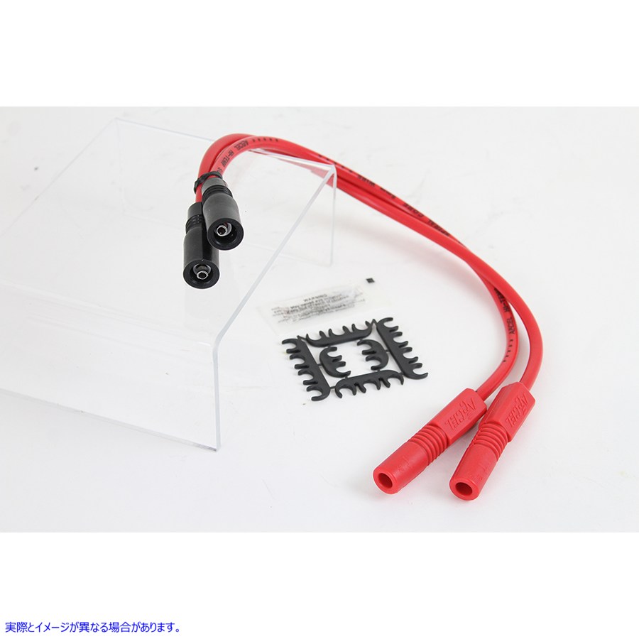 32-9164 Accel 8mm S/S スパイラルコア点火ワイヤーセット レッド Accel 8mm S/S Spiral Core Ignition Wire Set Red 取寄せ Vツ