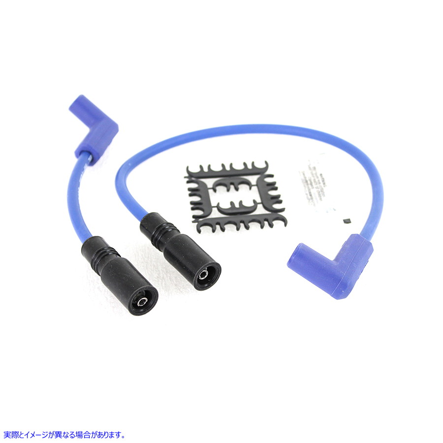 32-9179 Accel 8mm S/S スパイラルコア点火ワイヤーセット ブルー Accel 8mm S/S Spiral Core Ignition Wire Set Blue 取寄せ V