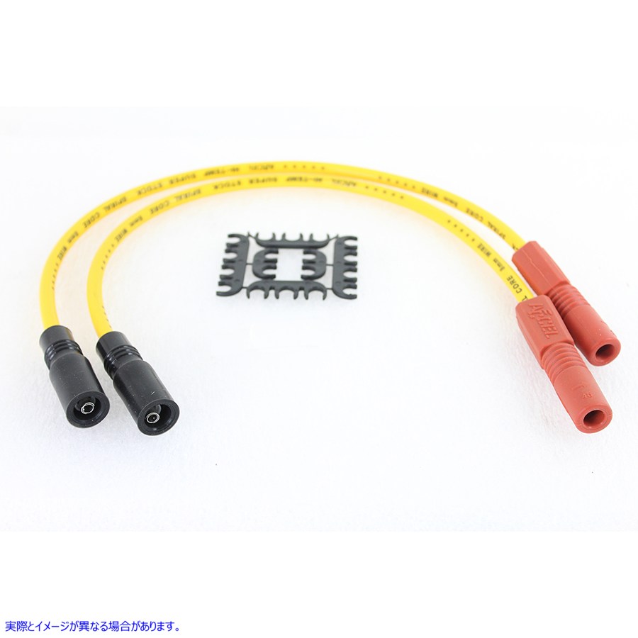 32-9185 Accel 8mm S/S スパイラルコア点火ワイヤーセット イエロー Accel 8mm S/S Spiral Core Ignition Wire Set Yellow 取寄