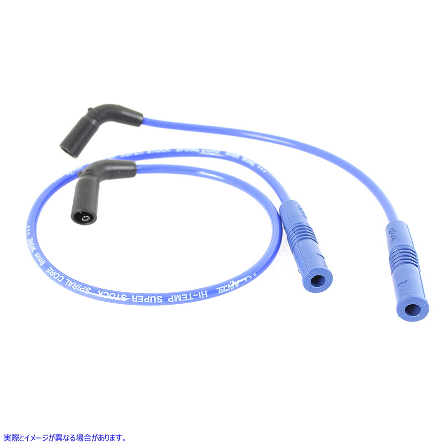 32-9187 Accel 8mm S/S スパイラルコア点火ワイヤーセット ブルー Accel 8mm S/S Spiral Core Ignition Wire Set Blue 取寄せ V