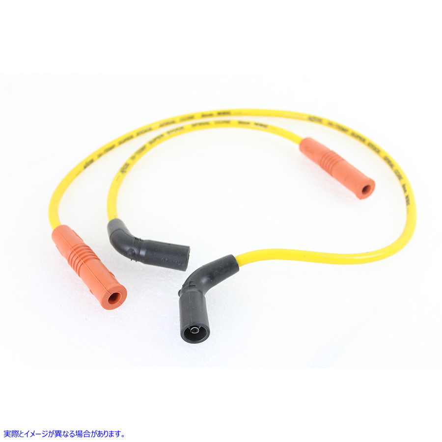 32-9189 Accel 8mm S/S スパイラルコア点火ワイヤーセット イエロー Accel 8mm S/S Spiral Core Ignition Wire Set Yellow 取寄