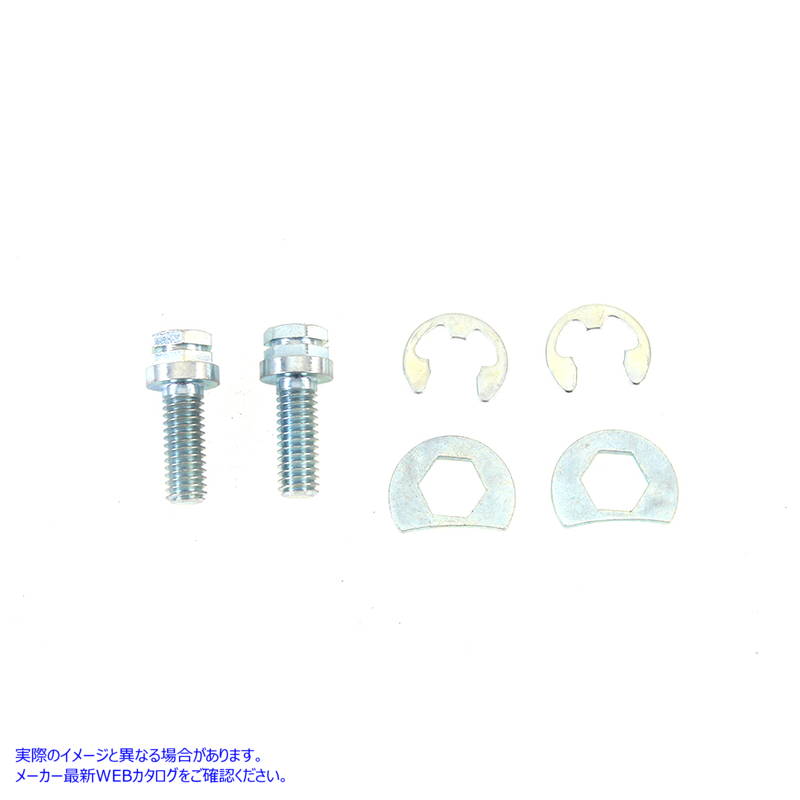 3254-6 エキゾーストパイプ固定ボルト取付キット 亜鉛 取寄せ Vツイン Exhaust Pipe Locking Bolt Mounting Kit Zinc (検索用／