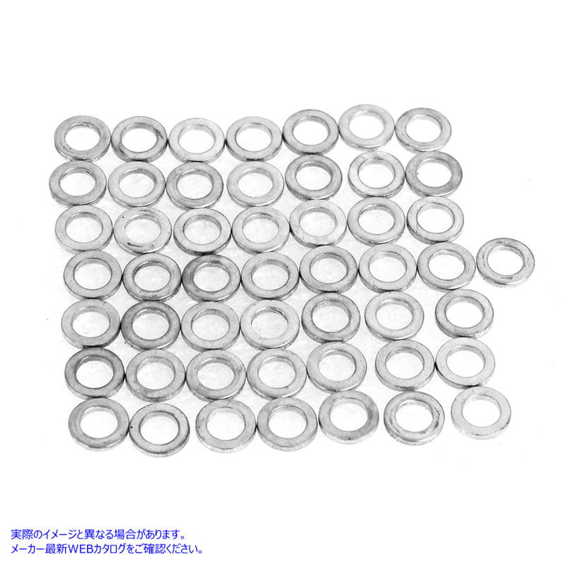 3284-50 亜鉛メッキ平ワッシャー内径1/4インチ Zinc Plated Flat Washer 1/4 inch inner Diameter 取寄せ Vツイン (検索用／6099