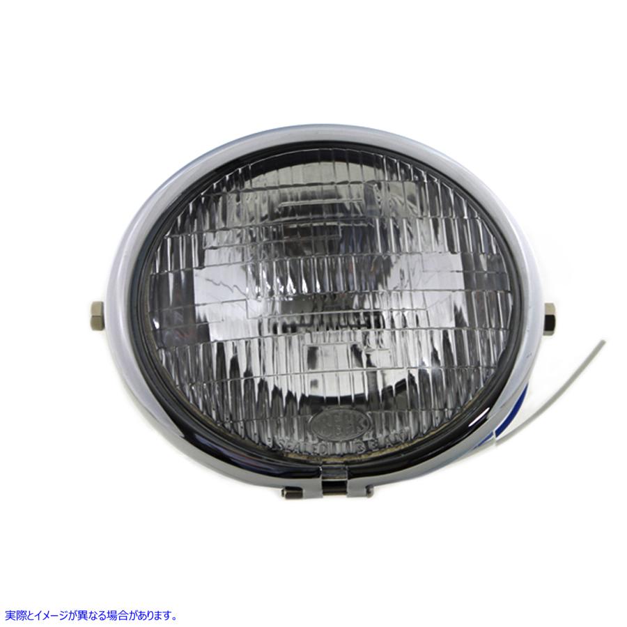 33-0003 5-3/4 インチ丸型ヘッドランプ アセンブリ 5-3/4 inch Round Headlamp Assembly 取寄せ Vツイン (検索用／