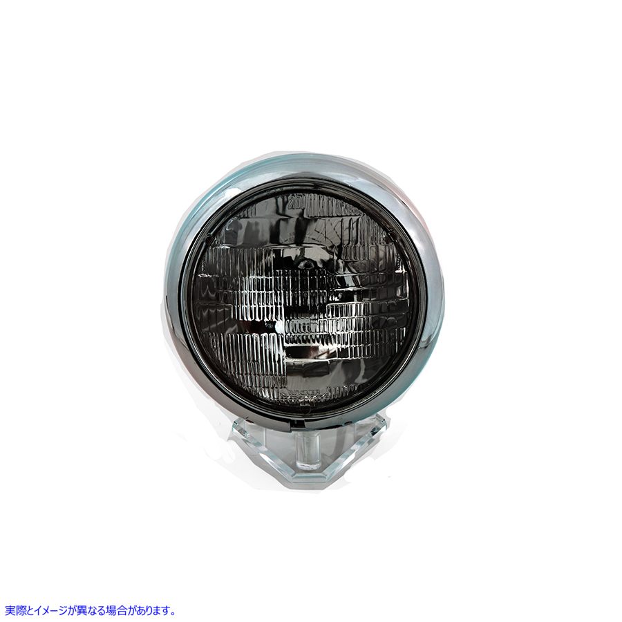33-0020 7 インチ丸型ヘッドランプ 12 ボルト 取寄せ Vツイン 7 inch Round Headlamp 12 Volt (検索用／67701-49