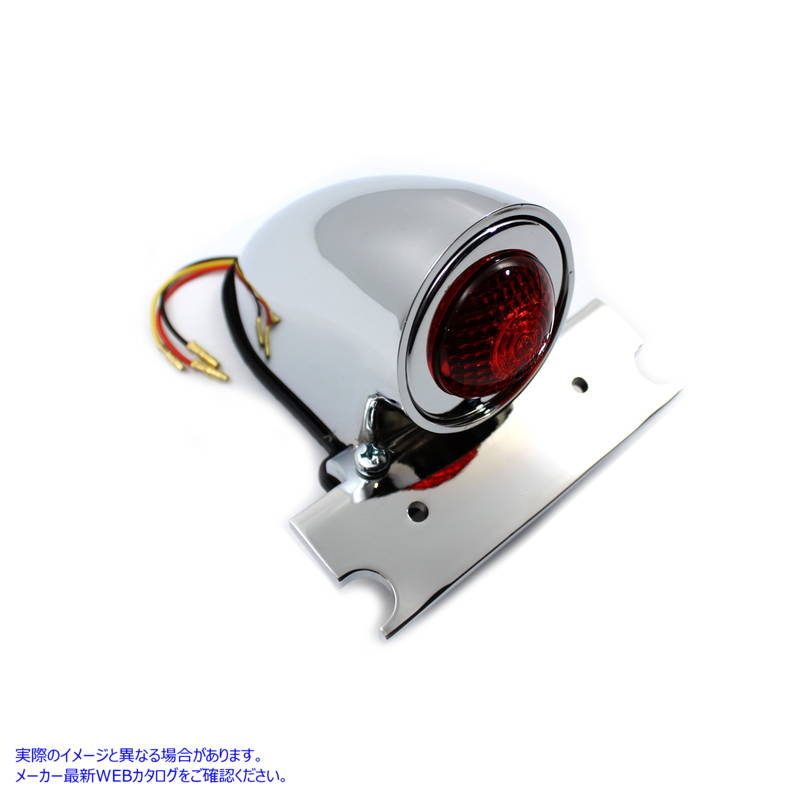 33-0041 クローム スパルト スタイル LED テールランプ レッド Chrome Sparto Style LED Tail Lamp Red 取寄せ Vツイン (検索用