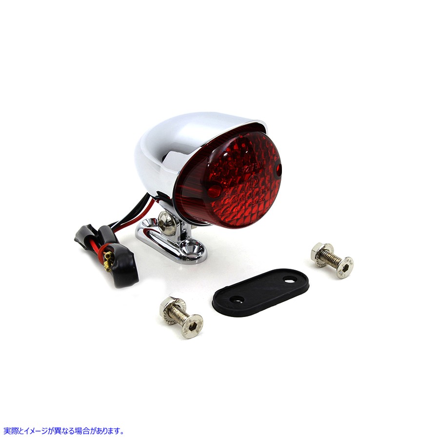 33-0061 クロームブレットスタイルテールランプ Chrome Bullet Style Tail Lamp 取寄せ Vツイン (検索用／