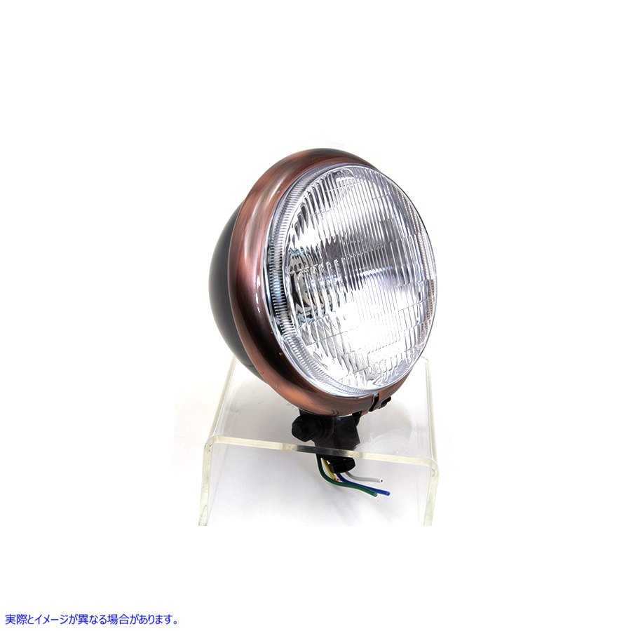 33-0078 5-3/4 インチ ブラック ヘッドランプ 5-3/4 inch Black Headlamp 取寄せ Vツイン (検索用／