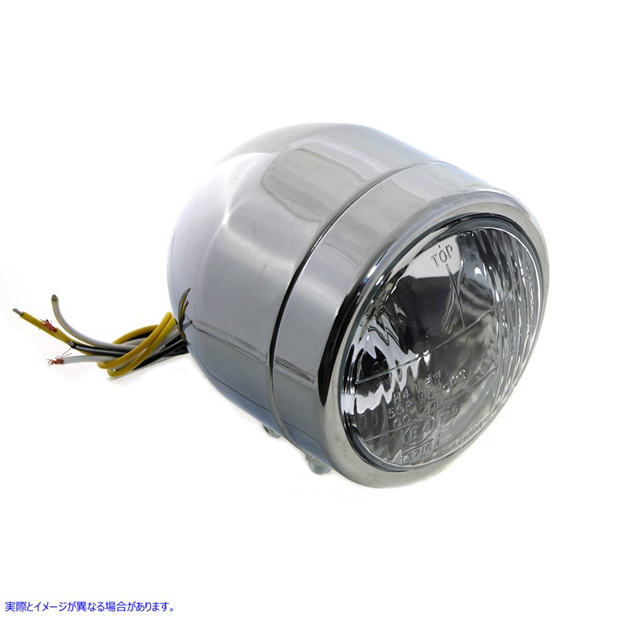 33-0079 4 インチ ラウンド ダイヤモンド カット スタイル ヘッドランプ クローム 4 inch Round Diamond Cut Style Headlamp Chr