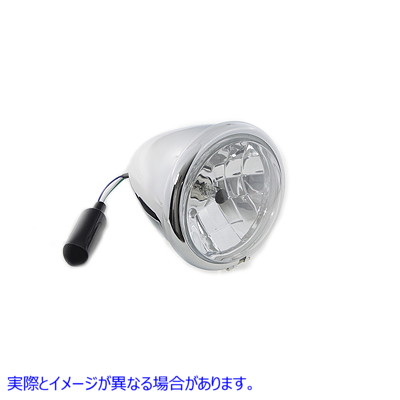 33-0085 5-3/4 インチ ストレッチ ヘッドランプ クロムメッキ 5-3/4 inch Stretch Headlamp Chrome Plated 取寄せ Vツイン (検索