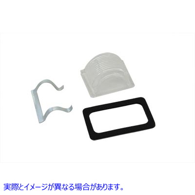 33-0146 Tail Lamp Clear Plastic Top Lens Kit 取寄せ Vツイン (検索用／ Wyatt Gatling