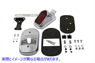 33-0185 クロームトゥームストーンテールランプキット Chrome Tombstone Tail Lamp Kit 取寄せ Vツイン (検索用／