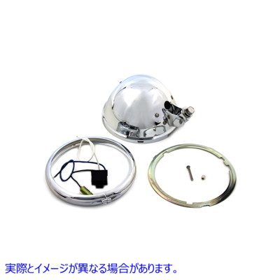 33-0229 5-3/4 インチ ベイツ スタイル ヘッドランプ シェル 5-3/4 inch Bates Style Headlamp Shell 取寄せ Vツイン (検索用／