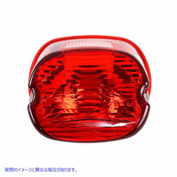 33-0239 テールランプレンズ レイダウンスタイル レッド Tail Lamp Lens Laydown Style Red 取寄せ Vツイン (検索用／