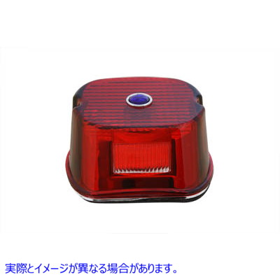 33-0240 Tail Lamp Lens Laydown Style Red 取寄せ Vツイン (検索用／ Wyatt Gatling