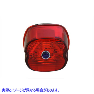 33-0252 テールランプレンズ レイダウンスタイル レッド Tail Lamp Lens Laydown Style Red 取寄せ Vツイン (検索用／