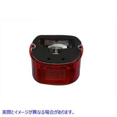 33-0257 テールランプレンズ レイダウンスタイル レッド Tail Lamp Lens Laydown Style Red 取寄せ Vツイン (検索用／