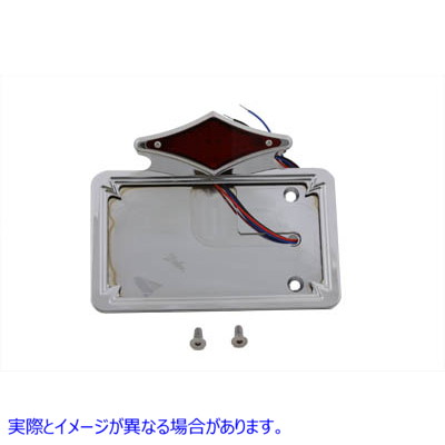 33-0266 クロームダイヤモンド LED テールランプ ライセンス プレート アセンブリ Chrome Diamond LED Tail Lamp License Plate