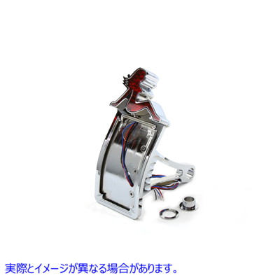 33-0282 Chrome Lady Luck LED Tail Lamp Assembly 取寄せ Vツイン (検索用／ Wyatt Gatling