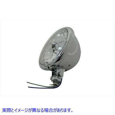 33-0293 5-3/4 インチ ラウンド クリア ファセット ヘッドランプ アセンブリ 5-3/4 inch Round Clear Faceted Headlamp Assembly