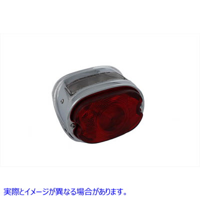 33-0300 純正タイプクロームオーバルテールランプ 取寄せ Vツイン Stock Type Chrome Oval Tail Lamp (検索用／68010-64B