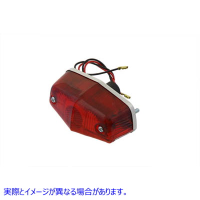 33-0302 クローム テールランプ スモール ルーカス スタイル Chrome Tail Lamp Small Lucas Style 取寄せ Vツイン (検索用／