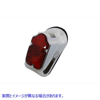 33-0333 クロームトゥームストーンLEDテールランプアセンブリ Chrome Tombstone LED Tail Lamp Assembly 取寄せ Vツイン (検索用