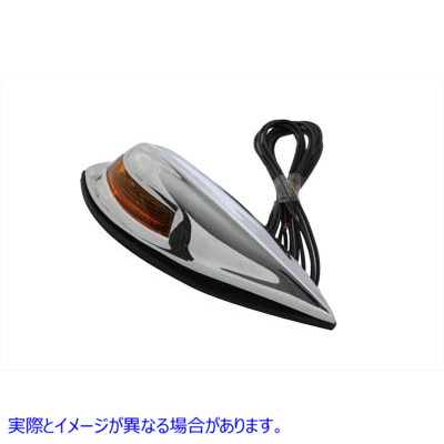 33-0407 フロントフェンダーランプ クローム Front Fender Lamp Chrome 取寄せ Vツイン (検索用／