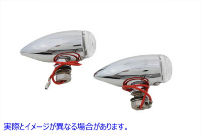 33-0453 ミニブレットクリアレンズマーカーランプセット Mini Bullet Clear Lens Marker Lamp Set 取寄せ Vツイン (検索用／