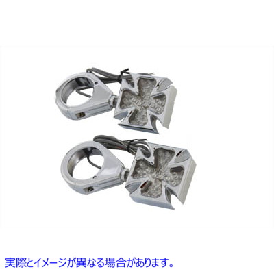 33-0481 Maltese Amber LED Turn Signal Set 取寄せ Vツイン (検索用／ Wyatt Gatling