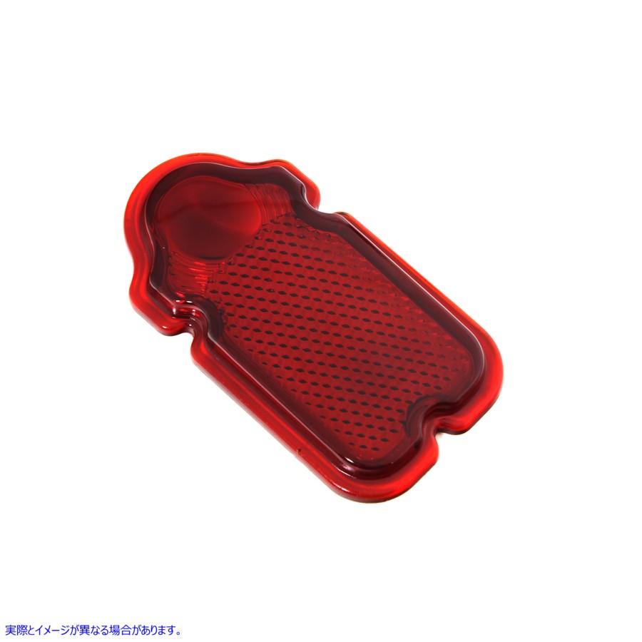 33-0502 レッドガラストゥームストーンテールランプレンズ Red Glass Tombstone Tail Lamp Lens 取寄せ Vツイン (検索用／68090-