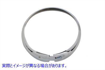 33-0524 7 インチ ヘッドランプ クローム アウター リム 7 inch Headlamp Chrome Outer Rim 取寄せ Vツイン (検索用／67726-48