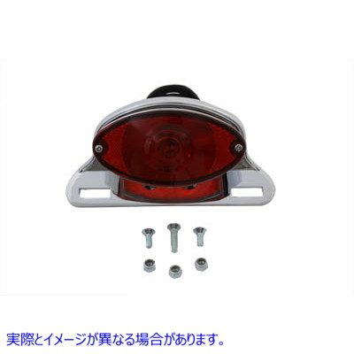 33-0621 クロームキャットアイテールランプアセンブリ Chrome Cateye Tail Lamp Assembly 取寄せ Vツイン (検索用／