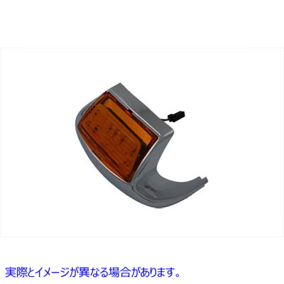 33-0657 Amber LED Front Fender Lamp Tip with Light 取寄せ Vツイン (検索用／ Wyatt Gatling