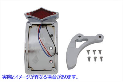 33-0685 クロームカーブダイヤモンドスタイルテールランプキット Chrome Curved Diamond Style Tail Lamp Kit 取寄せ Vツイン (